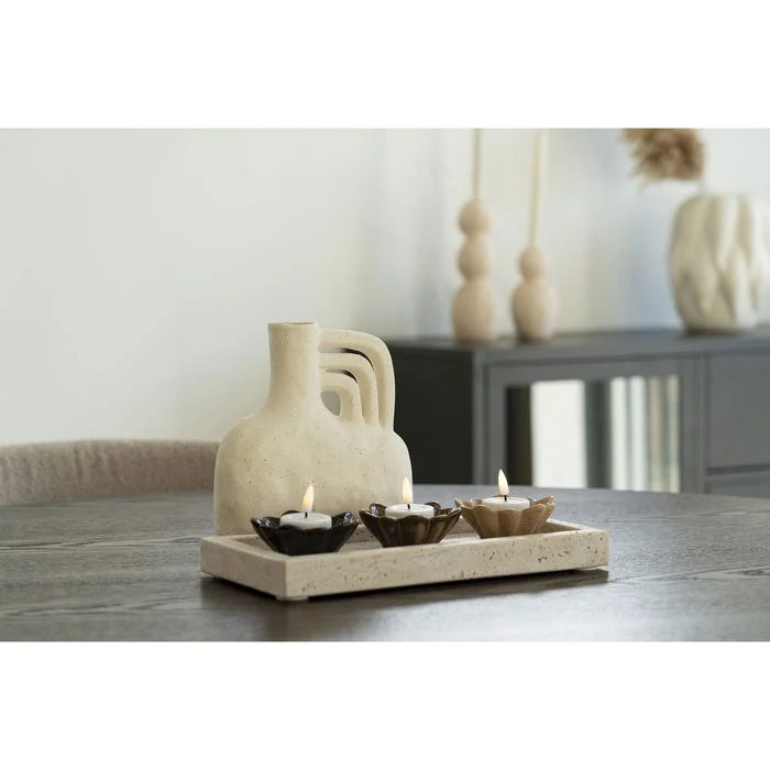 Candle holder flower set 3