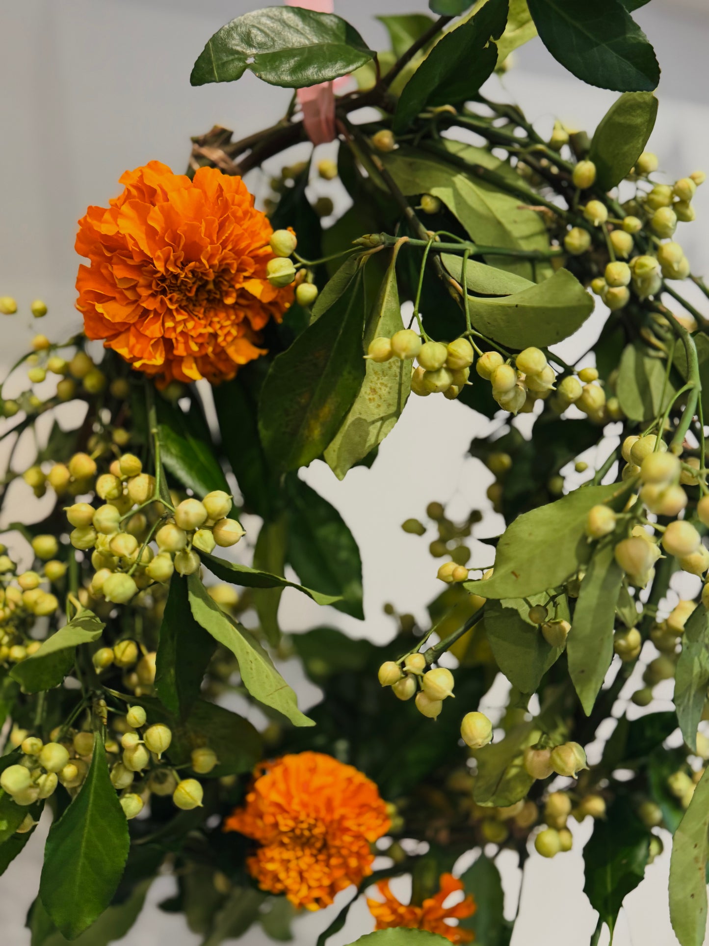 biologische bloemen krans workshop